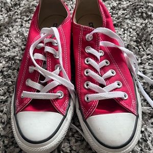 Converse Red, Women Size 7 (Men Size 5)